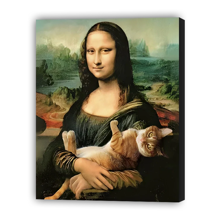 Mona Lisa with Cat