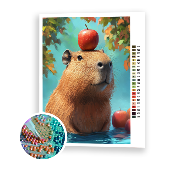 Capybara and the Apple