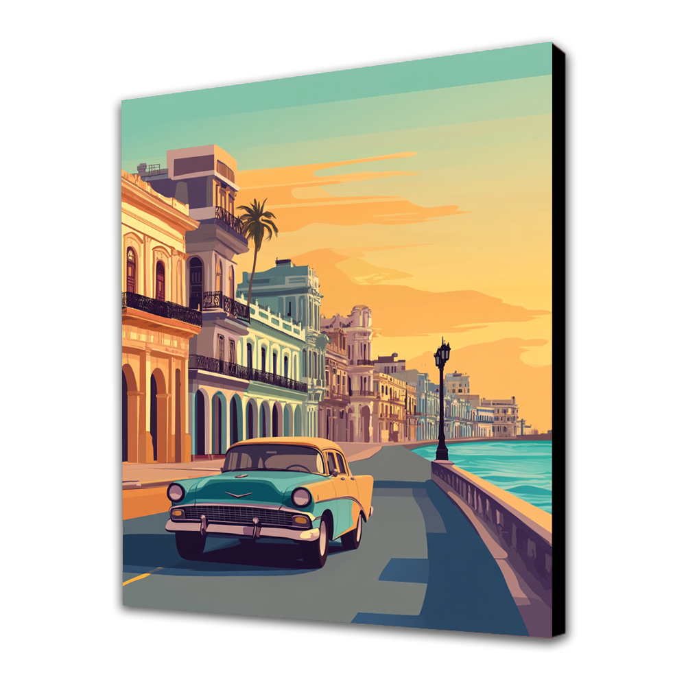 Havana Streets at Sunset