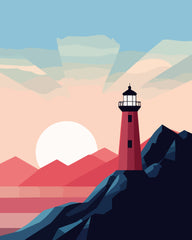 Lighthouse at Sunset