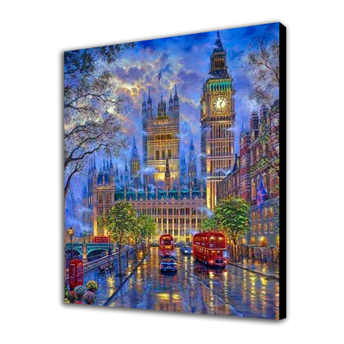 Night London Paint by Numbers Kit | Hobby Stories