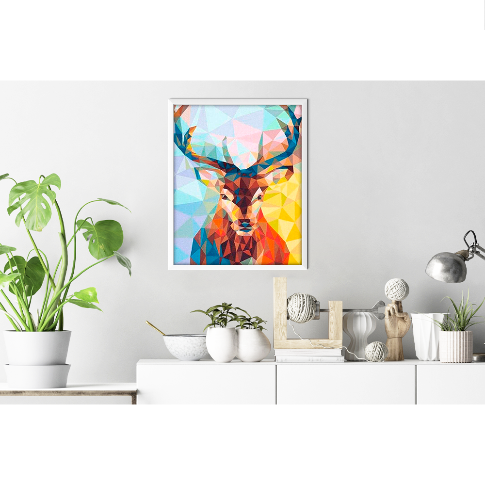 Abstract Deer - Paint by Numbers Kit | Hobby Stories