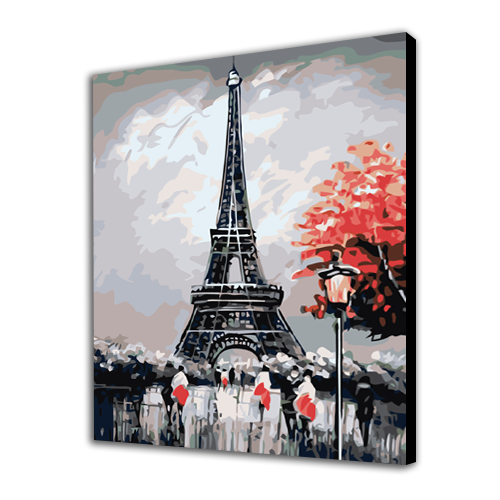 Paris Painting Numbers Acrylic Paints