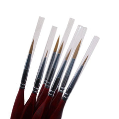 Professional Wooden Brushes - 7 pcs