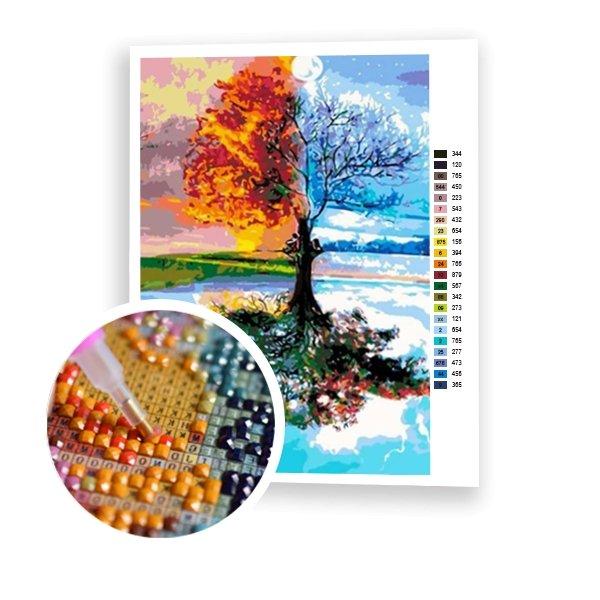 Four Seasons Wall Art Diamond Painting Kit 4 Seasons Tree of Life Diamond  Art Kit Diamond Mosaic Kit Paint by Numbers With Gemstones -  Finland